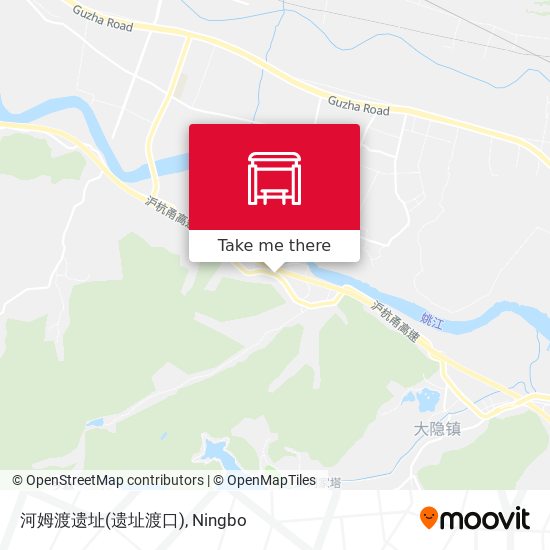 河姆渡遗址(遗址渡口) map