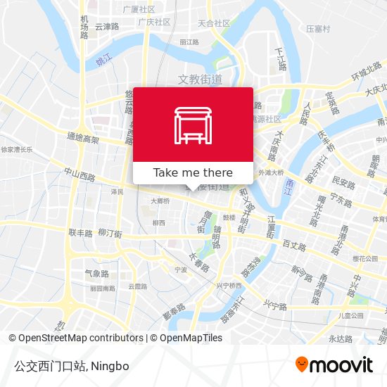 公交西门口站 map