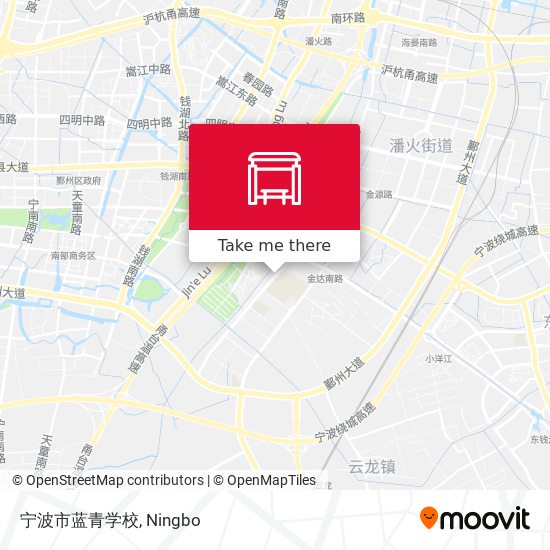 宁波市蓝青学校 map
