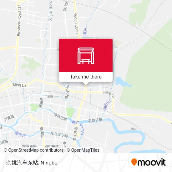 余姚汽车东站 map