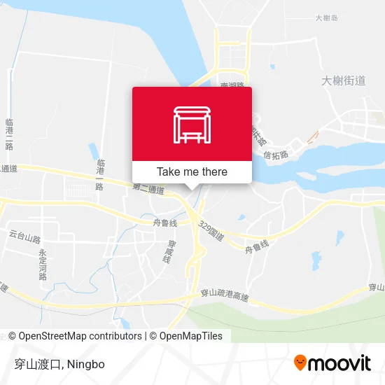 穿山渡口 map