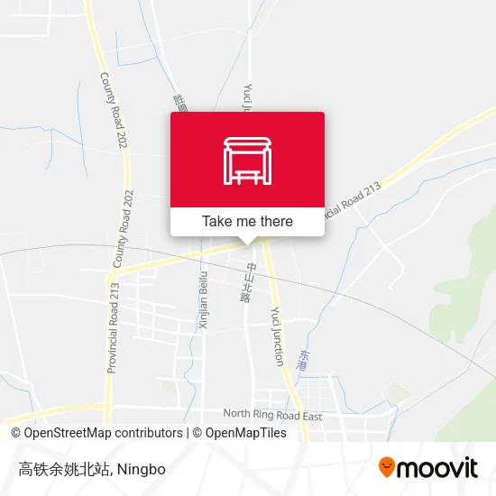 高铁余姚北站 map