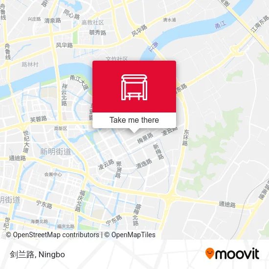 剑兰路 map