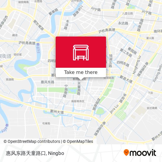 惠风东路天童路口 map