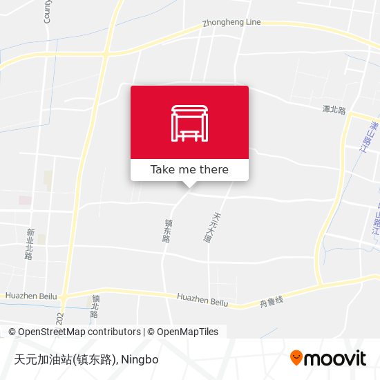 天元加油站(镇东路) map