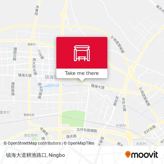 镇海大道耕渔路口 map