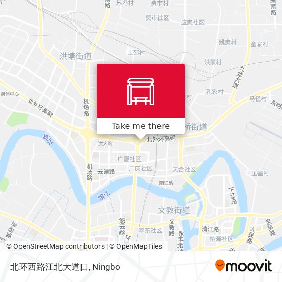 北环西路江北大道口 map