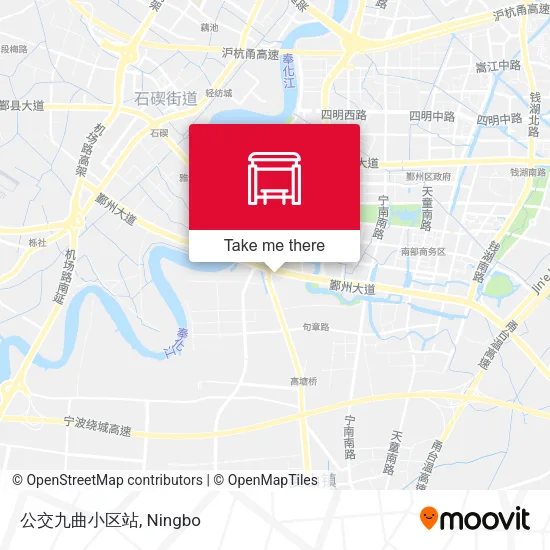 公交九曲小区站 map