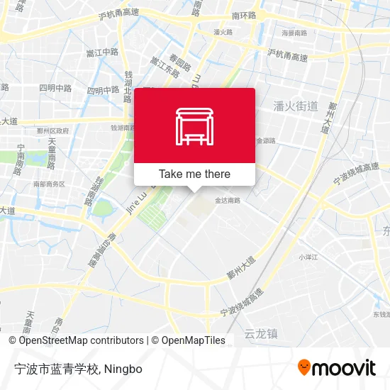 宁波市蓝青学校 map