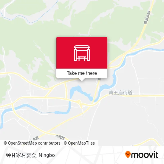 钟甘家村委会 map