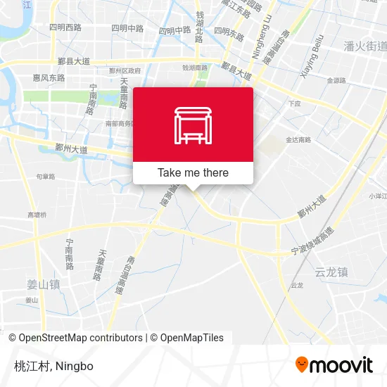 桃江村 map