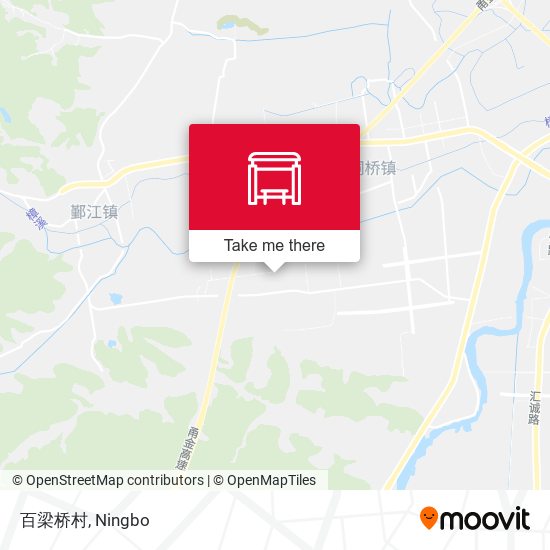 百梁桥村 map