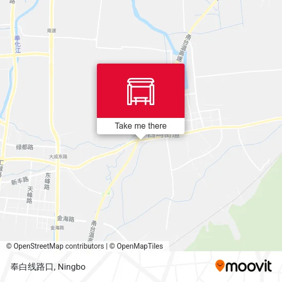 奉白线路口 map