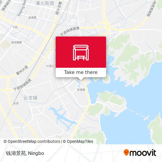 钱湖景苑 map