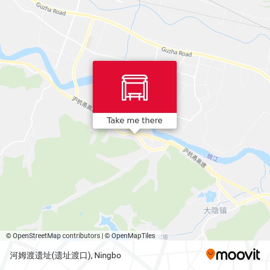 河姆渡遗址(遗址渡口) map