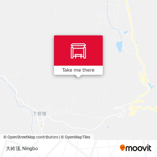 大岭顶 map