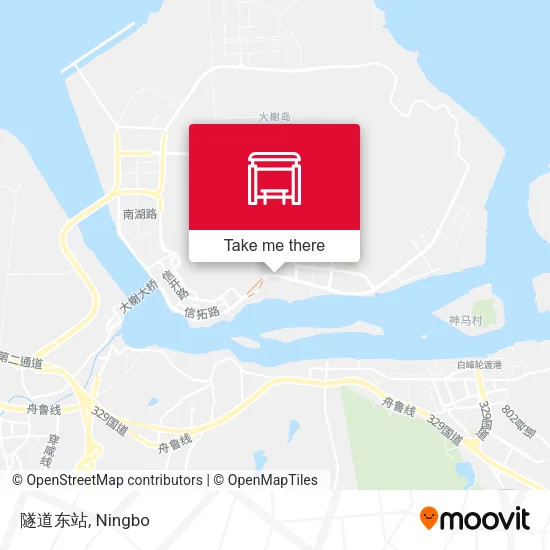隧道东站 map
