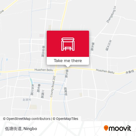 低塘街道 map