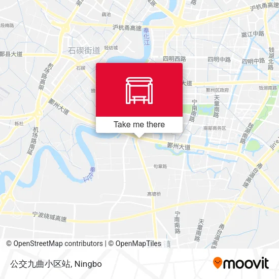 公交九曲小区站 map