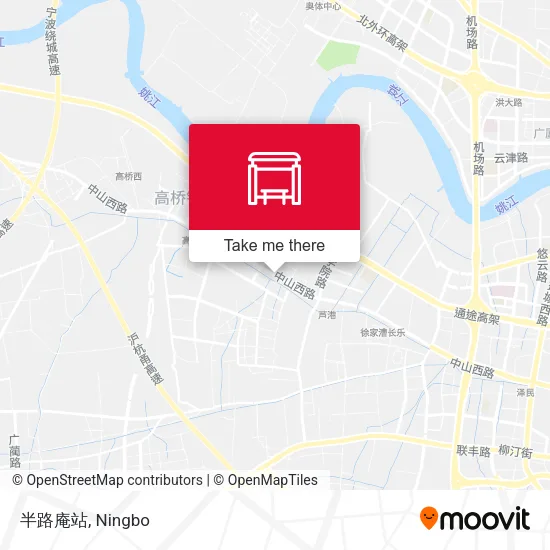 半路庵站 map