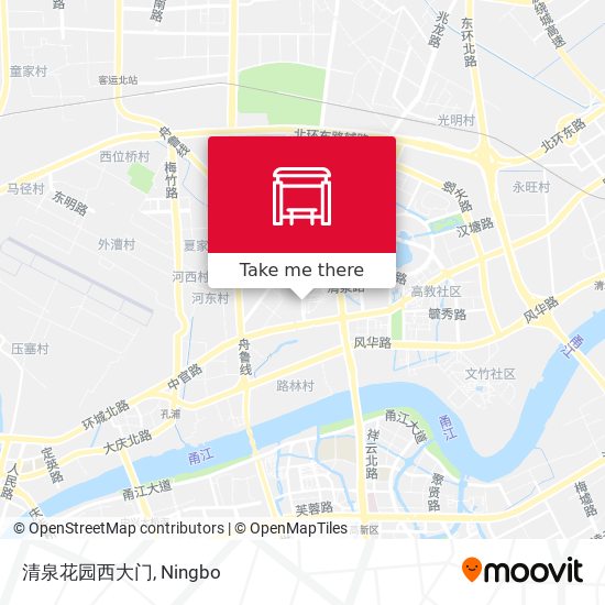 清泉花园西大门 map