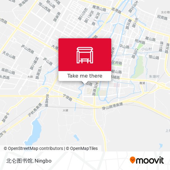 北仑图书馆 map