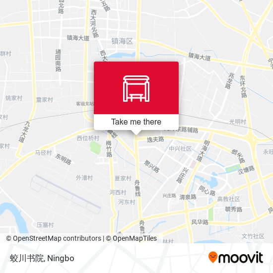 蛟川书院 map