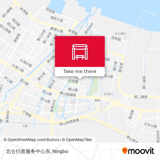 北仑行政服务中心东 map