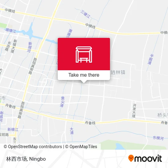 林西市场 map