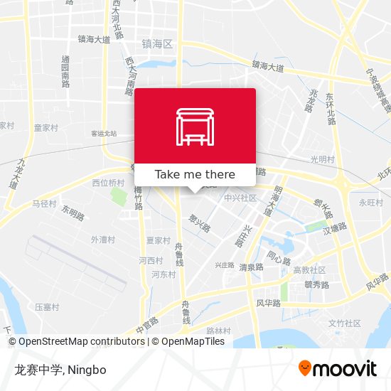 龙赛中学 map