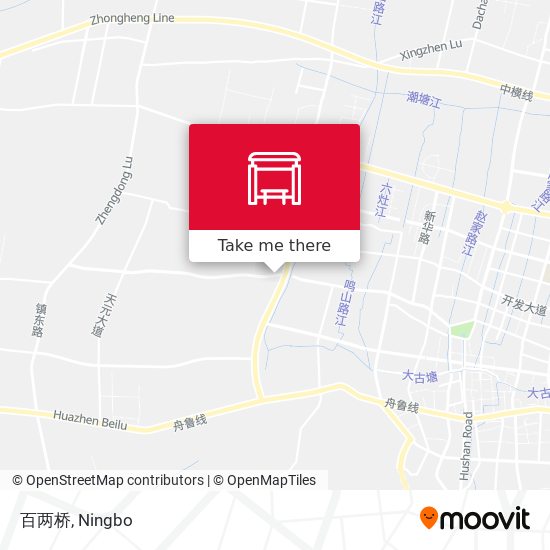 百两桥 map