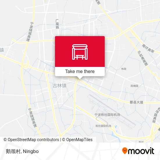 鹅颈村 map