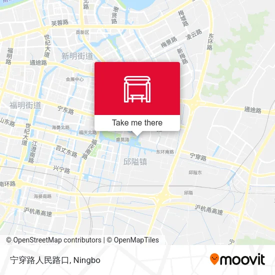 宁穿路人民路口 map