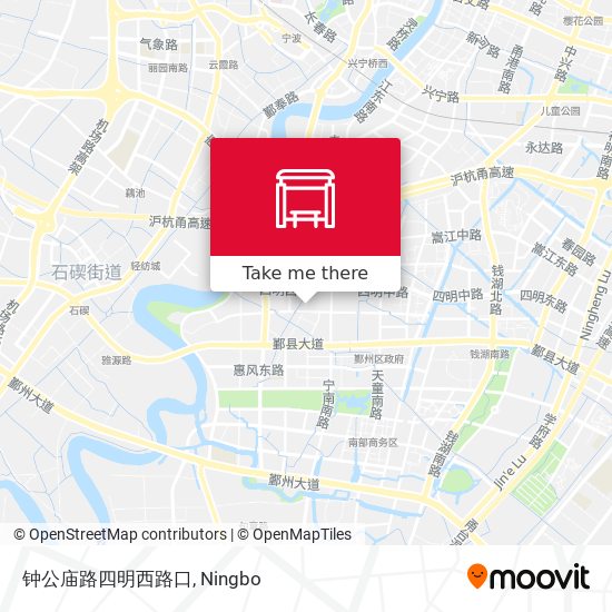 钟公庙路四明西路口 map