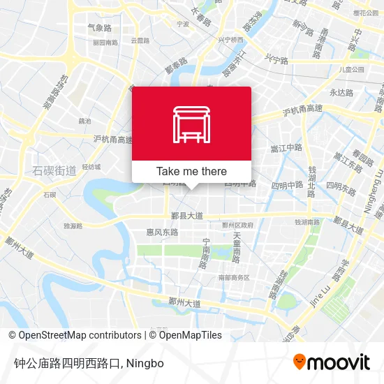 钟公庙路四明西路口 map