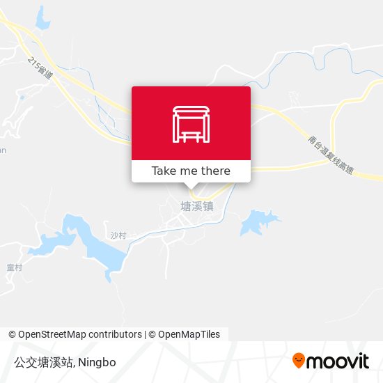 公交塘溪站 map