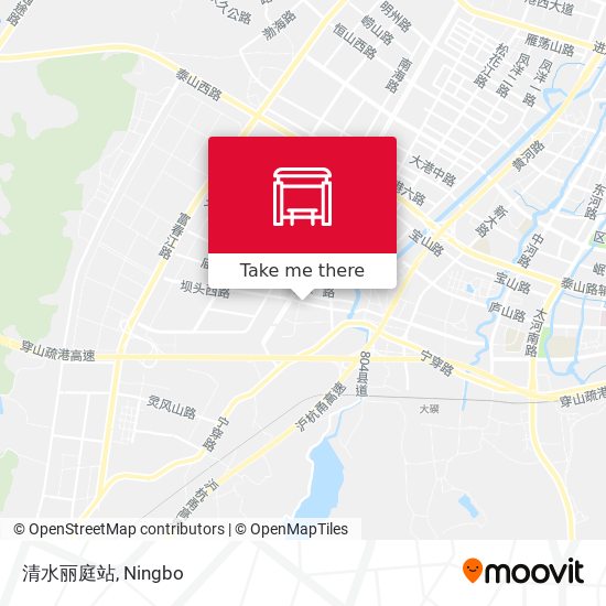 清水丽庭站 map