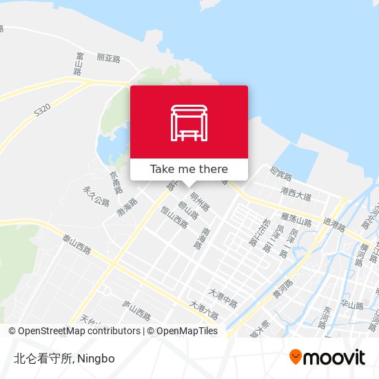 北仑看守所 map