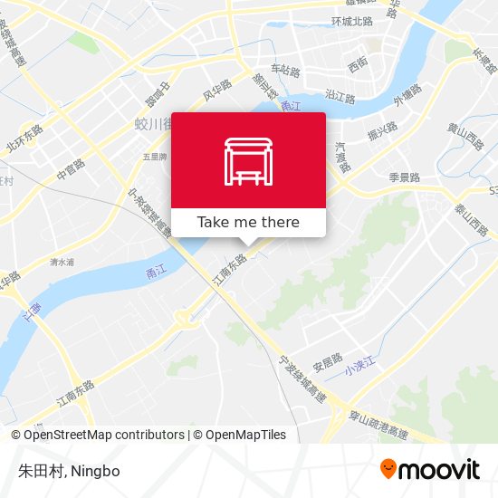 朱田村 map