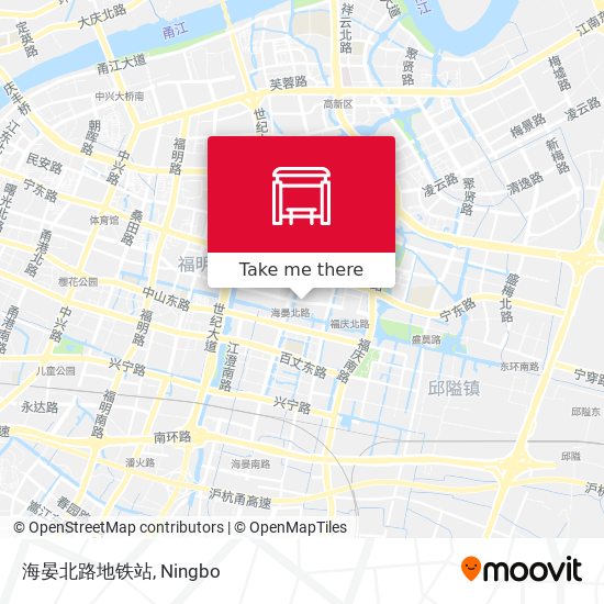 海晏北路地铁站 map