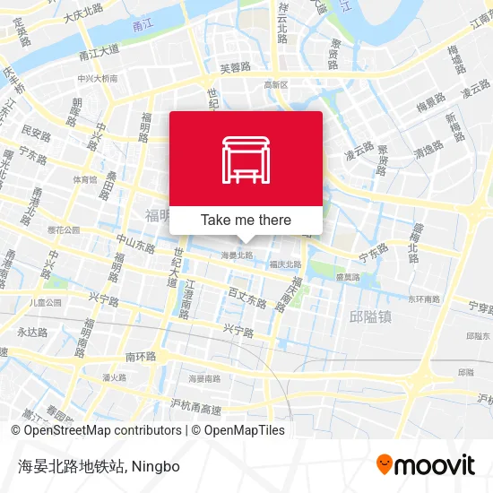海晏北路地铁站 map