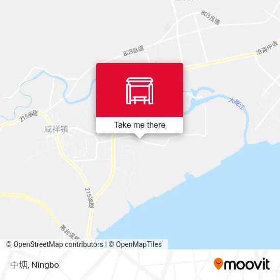 中塘 map
