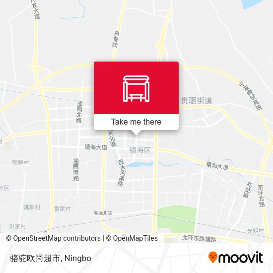 骆驼欧尚超市 map