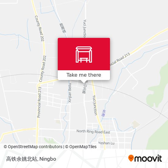 高铁余姚北站 map