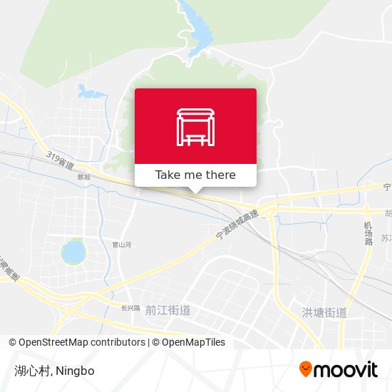 湖心村 map