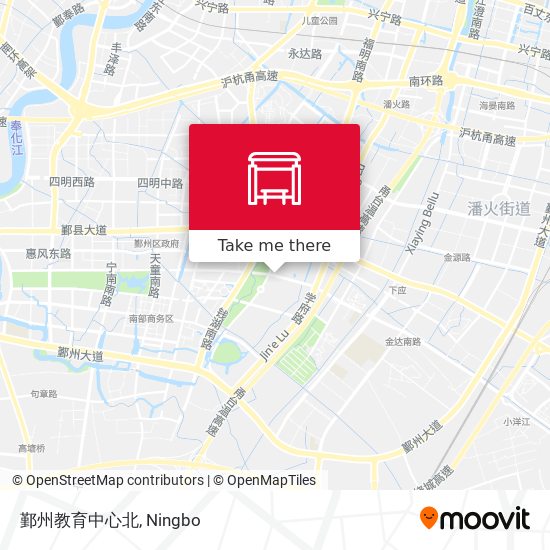 鄞州教育中心北 map