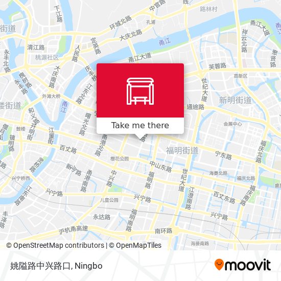 姚隘路中兴路口 map