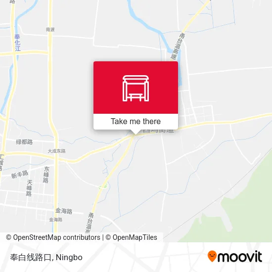 奉白线路口 map
