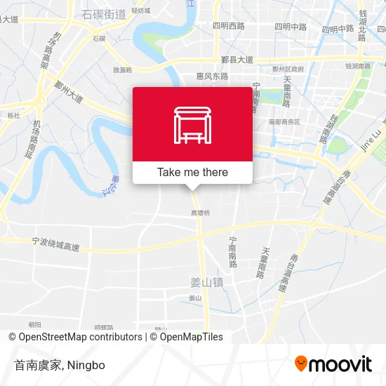 首南虞家 map