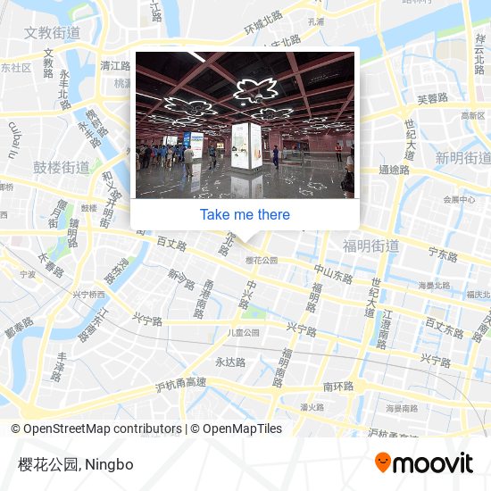 樱花公园 map